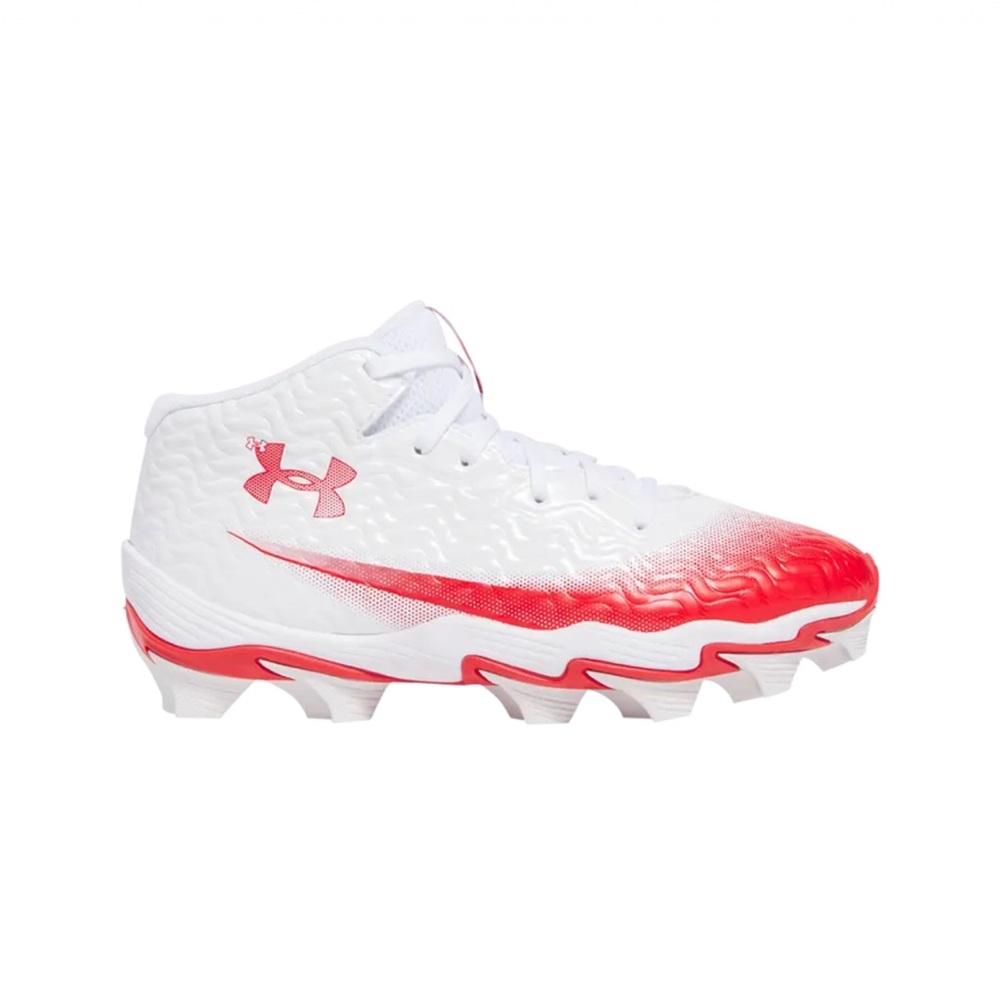 Under Armour SPOTLIGHT HAMMER CLEATS white and red size 9